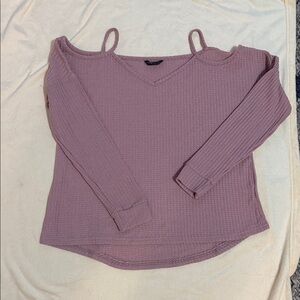 SHEIN Dusty Pink Textured Knit Top